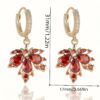 Elegant Boho Maple Leaf Dangle Earrings