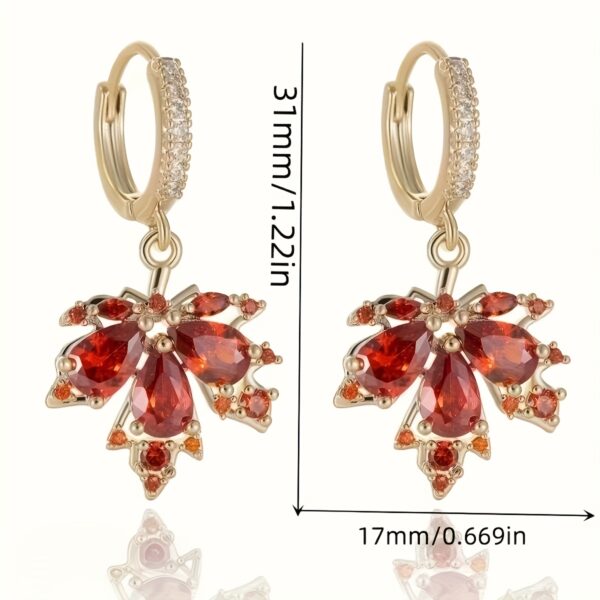 Elegant Boho Maple Leaf Dangle Earrings