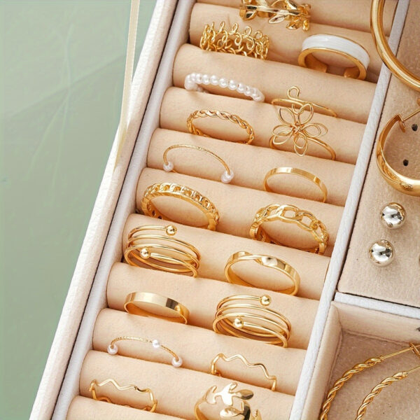 86pcs/set Fashionable and Elegant Necklace, Earrings, Rings, Studs, Jewelry Set , No Box