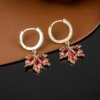 Elegant Boho Maple Leaf Dangle Earrings