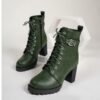 Elegant Women's Ankle Boots in Black, Brown, and Green