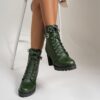 Elegant Women's Ankle Boots in Black, Brown, and Green