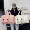 Spacious Argyle Travel Duffle Bag