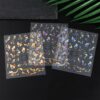 3pcs FULL BEAUTY Nail Art Stickers, 3D Marble Blue Wave Smoke Design