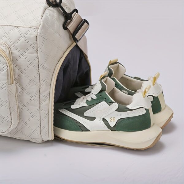 Spacious Argyle Travel Duffle Bag