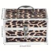 Portable Travel Facial Cosmetics Full Set Leopard Print Matte Velvet
