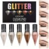 5pcs Pearl Glitter Diamond Eyeliner Liquid Set, Long-lasting Waterproof