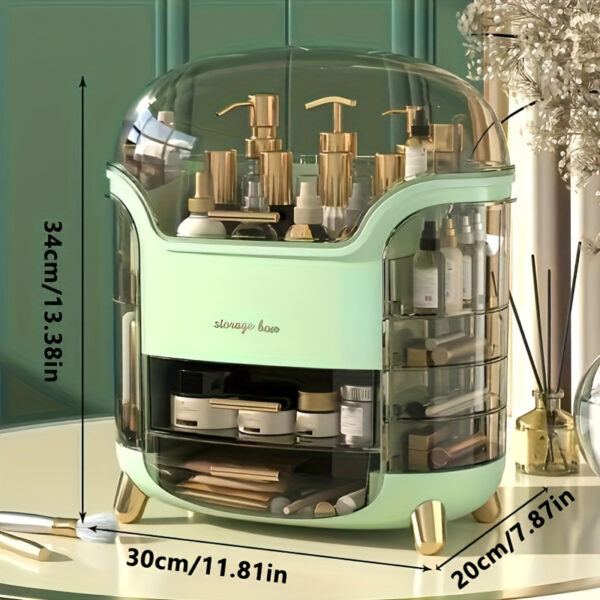 Acrylic Cosmetic Organizer, Multi-Functional Dust-Proof Skincare Jewelry Storage Box