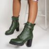 Elegant Women's Ankle Boots in Black, Brown, and Green