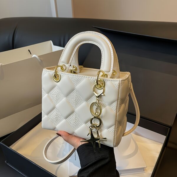 Elegant Quilted PU Shoulder Bag for Women