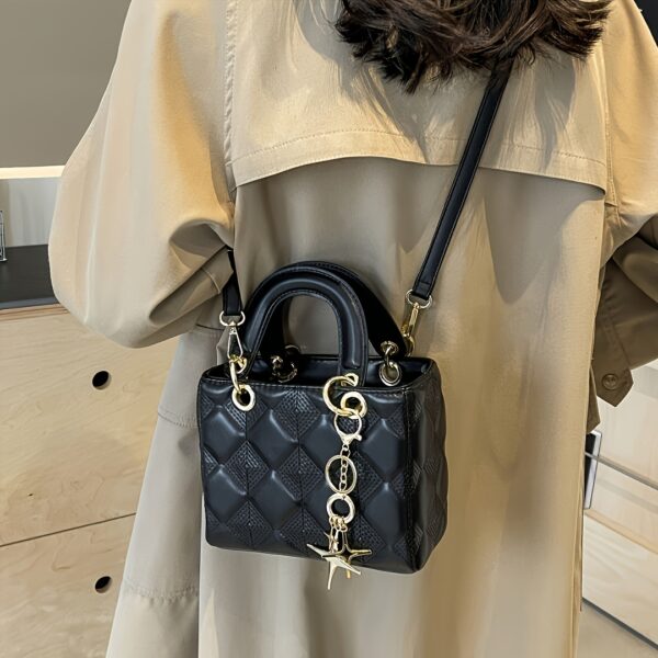 Elegant Quilted PU Shoulder Bag for Women