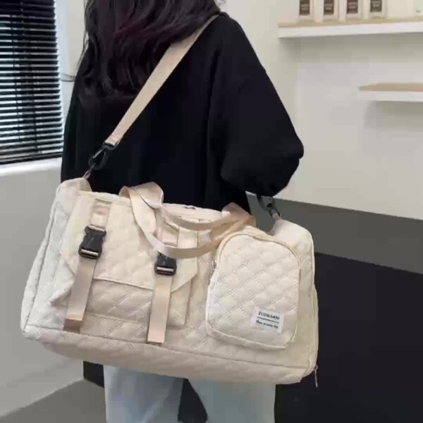 Spacious Argyle Travel Duffle Bag