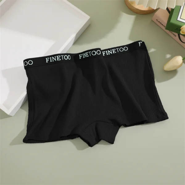 Seamless Women Cotton Boxers Underwear Ice Silk Shorts