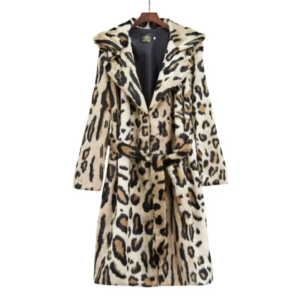 Faux Fur Coat for Women, Luxury Long Fur Coat