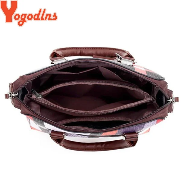 Luxury Handbags plaid Women Bags Designer New tassel Purses and Handbags Set 4 Pieces