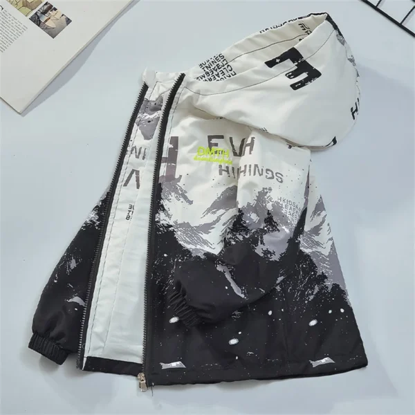 Big Size Spring Teenager Boys Coats Casual Outdoor Hooded Sweatshirt For Kids 3-14 Years Handsome Children Windbreaker Jacket