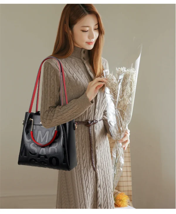 3 Layers Luxury Handbags Women Bags Designer Letters Women's PU Leather Hand Bags