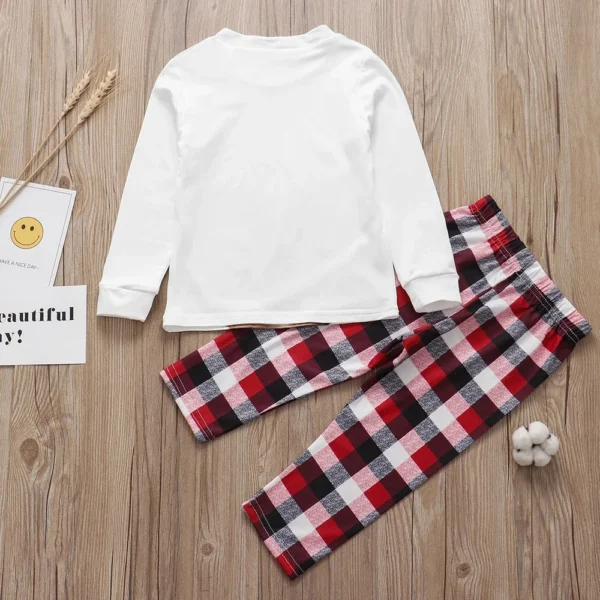 Xmas Family Matching Pajamas Set Cute Deer Adult Kid Baby Family Matching Outfits 2022 Christmas Family Pj's Dog Clothes Scarf