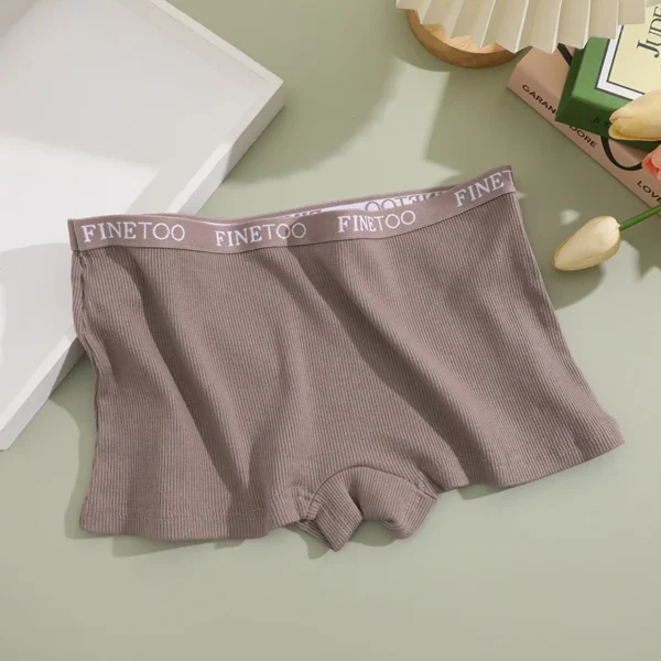 Seamless Women Cotton Boxers Underwear Ice Silk Shorts