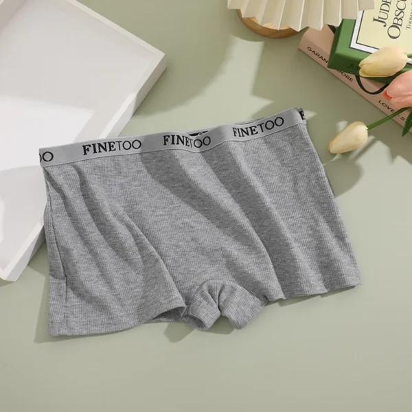 Seamless Women Cotton Boxers Underwear Ice Silk Shorts
