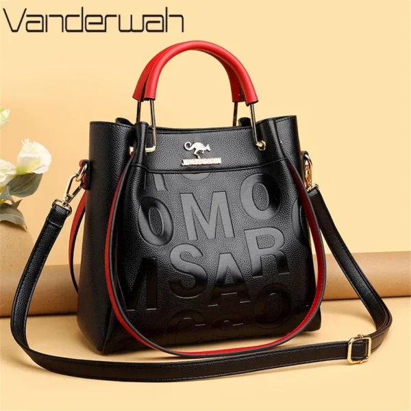 3 Layers Luxury Handbags Women Bags Designer Letters Women's PU Leather Hand Bags