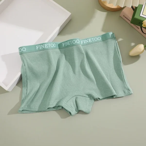 Seamless Women Cotton Boxers Underwear Ice Silk Shorts