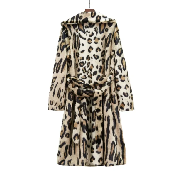 Faux Fur Coat for Women, Luxury Long Fur Coat