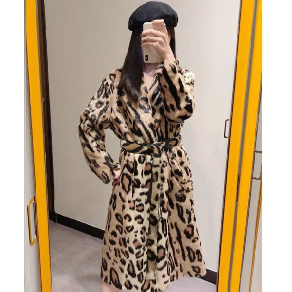 Faux Fur Coat for Women, Luxury Long Fur Coat