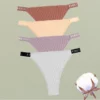 FINETOO 4Pcs/Set Cotton Letter Belt Underwear Women's Panties Sexy Low-Waist