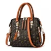 Fashion English Letter Handbag Women PU Leather Tassel Top-handle Bag Luxury Shoulder Bag