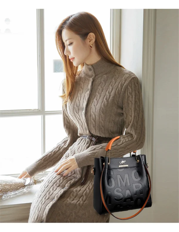 3 Layers Luxury Handbags Women Bags Designer Letters Women's PU Leather Hand Bags