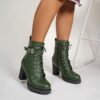 Elegant Women's Ankle Boots in Black, Brown, and Green