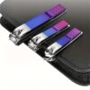 30pcs Stainless Steel Manicure Set in Dazzling Purple & Blue - Modern Style Nail Clippers