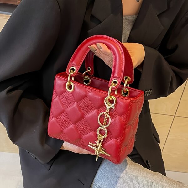 Elegant Quilted PU Shoulder Bag for Women