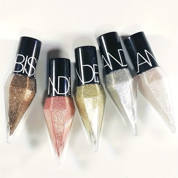 5pcs Pearl Glitter Diamond Eyeliner Liquid Set, Long-lasting Waterproof