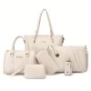 Women's six-piece Pu mother bag cross-over bag