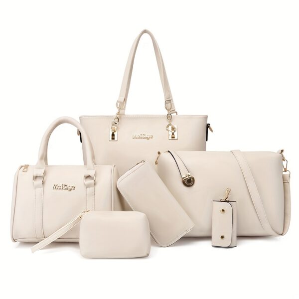 Women's six-piece Pu mother bag cross-over bag
