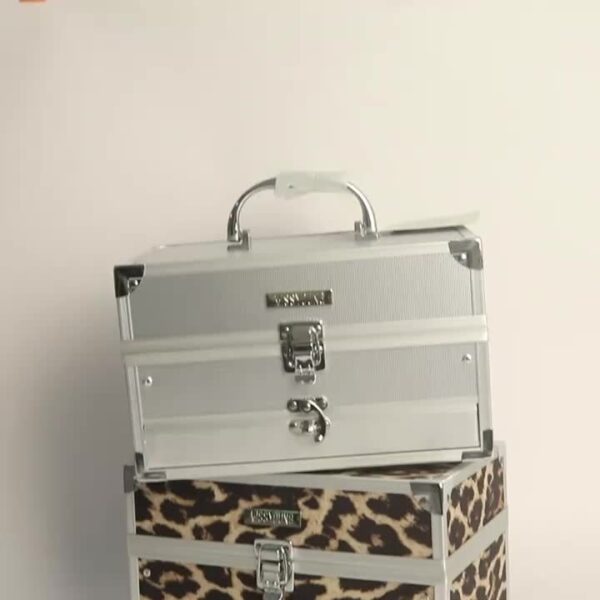 Portable Travel Facial Cosmetics Full Set Leopard Print Matte Velvet