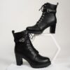 Elegant Women's Ankle Boots in Black, Brown, and Green