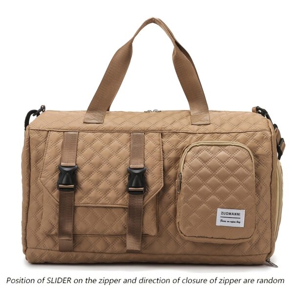 Spacious Argyle Travel Duffle Bag