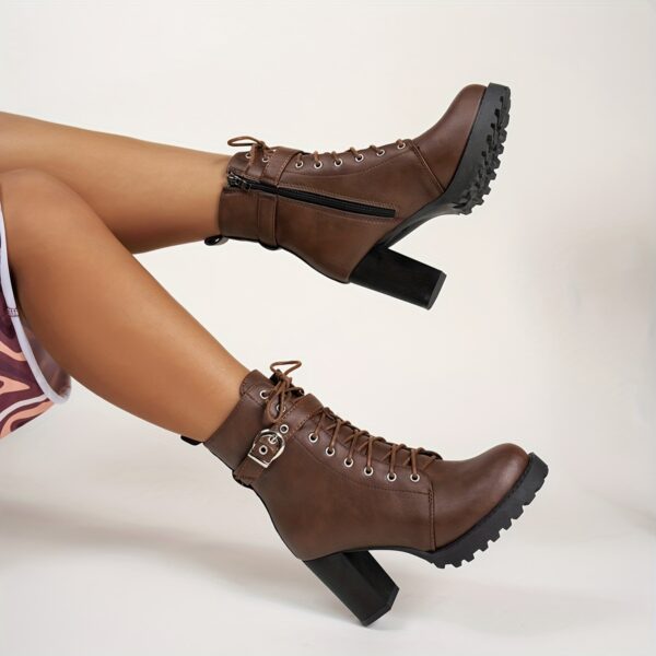 Elegant Women's Ankle Boots in Black, Brown, and Green