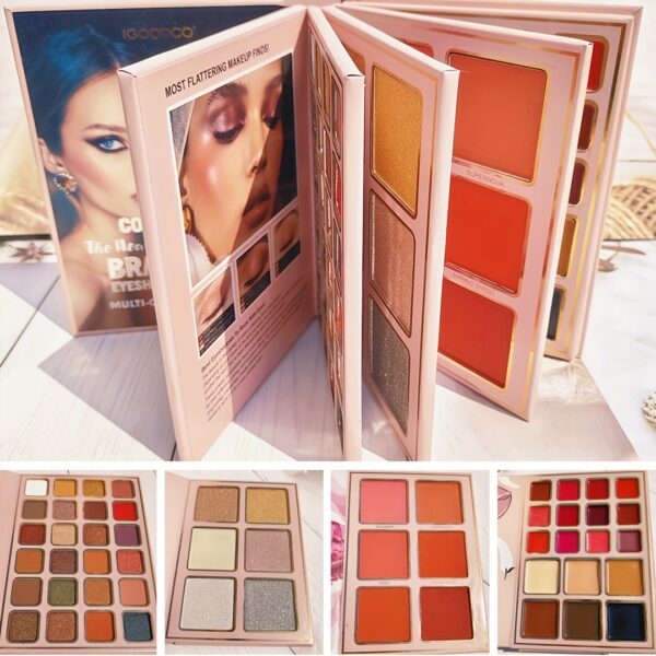 78-Color Multi-Function Makeup Palette - Versatile Eye Shadow, Matte & Shimmer Highlighter, Blush, Concealer, Lipstick Combo Kit - Ideal Gift for Women, Family, Friends