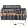 24pcs Professional Makeup Brush Set for Beginners - Oval Brushes with ABS Plastic Handles and Polyester Bristles, Unscented, Suitable for Normal Skin, Includes Foundation, Blush, Eye Shadow, Concealer Brushes with Soft Bristles and Durable Holder