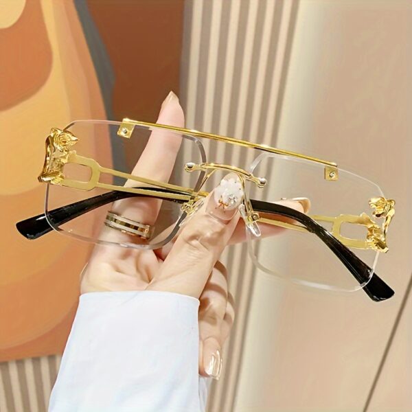 7 Pairs Of Double Horizontal Bar Glasses In Various Colors, Rectangular Metal Glasses Suitable For Daily Parties, Driving, Travel And Photography