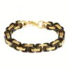 1 PCS Classic Fashion Stainless Steel Men's Chain Bracelet, Hip Hop Jewelry (Length: 21cm)