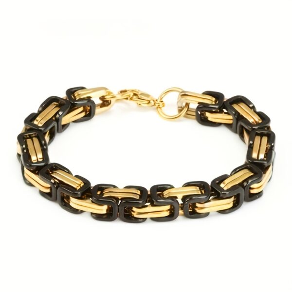 1 PCS Classic Fashion Stainless Steel Men's Chain Bracelet, Hip Hop Jewelry (Length: 21cm)