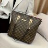 6 Pcs Allover Printed Boston Handbag & Purse Set, PU Leather Zipper Shoulder Bag, Multi-functional Leisure Commuter Bag