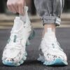 Men'S Athletic Casual Sneakers - Striped Pattern, All-Season