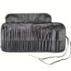 24pcs Professional Makeup Brush Set for Beginners - Oval Brushes with ABS Plastic Handles and Polyester Bristles, Unscented, Suitable for Normal Skin, Includes Foundation, Blush, Eye Shadow, Concealer Brushes with Soft Bristles and Durable Holder