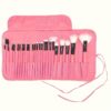 24pcs Professional Makeup Brush Set for Beginners - Oval Brushes with ABS Plastic Handles and Polyester Bristles, Unscented, Suitable for Normal Skin, Includes Foundation, Blush, Eye Shadow, Concealer Brushes with Soft Bristles and Durable Holder